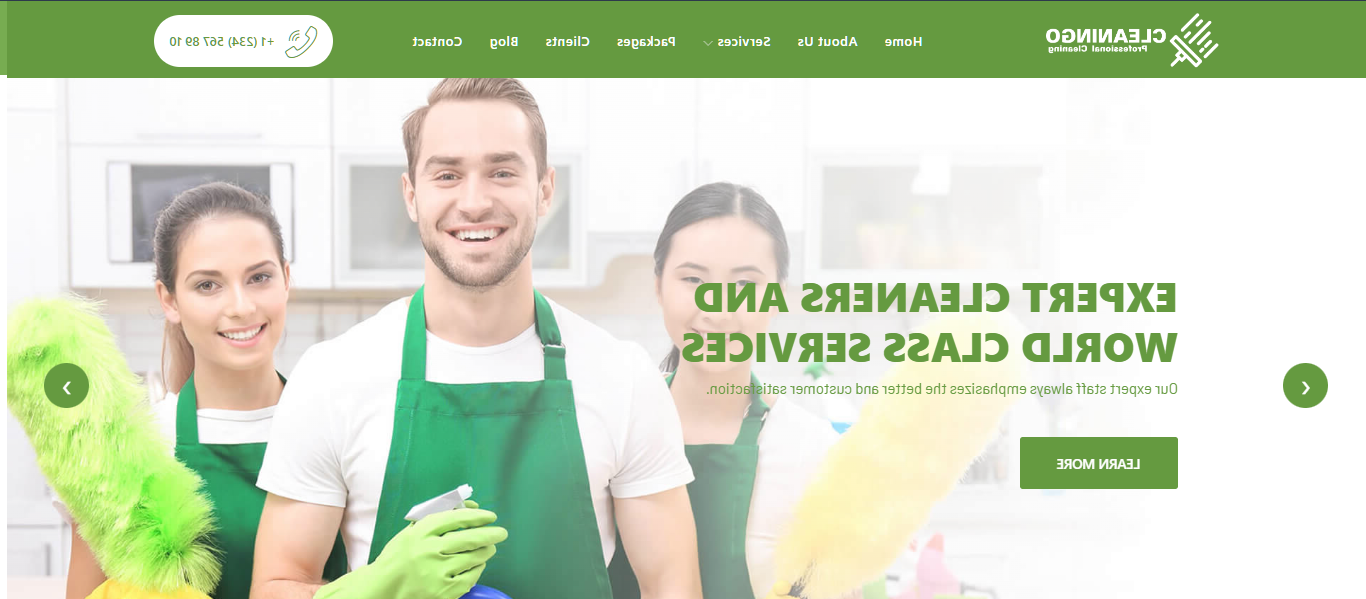 清洁服务网站- Cleaningo
